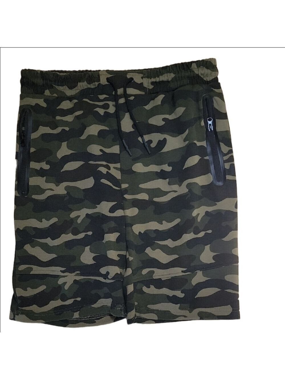 Wicked Stitch Men's Camouflage Pull-On Jogger Shorts Size Large EUC